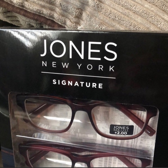 New Jones New York Package 3 Pairs Mens Reading Glasses Readers +2.00 Strength - Picture 2 of 8